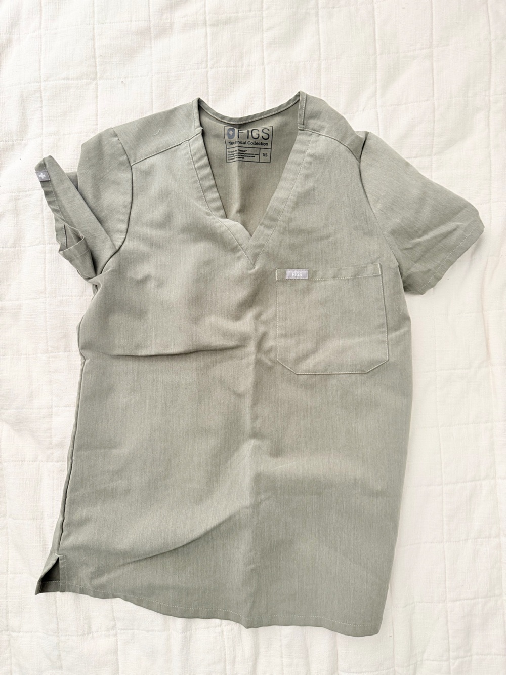 Figs SET Heather Green - Catarina Top + TALL Livingston Pant Set *discontinued!*